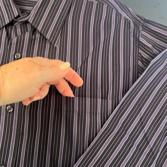 J. Ferrar Men's Long Sleeve Button Down Collared Shirt ~ Size XL - Picture 4 of 6